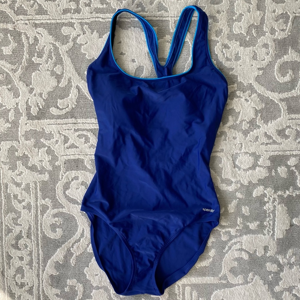 Speedo Women's Blue One Piece Swimsuit